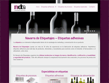 Tablet Screenshot of etiquetasnde.com
